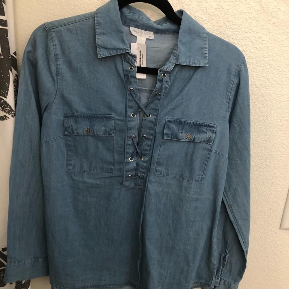 Full tilt jean material top M